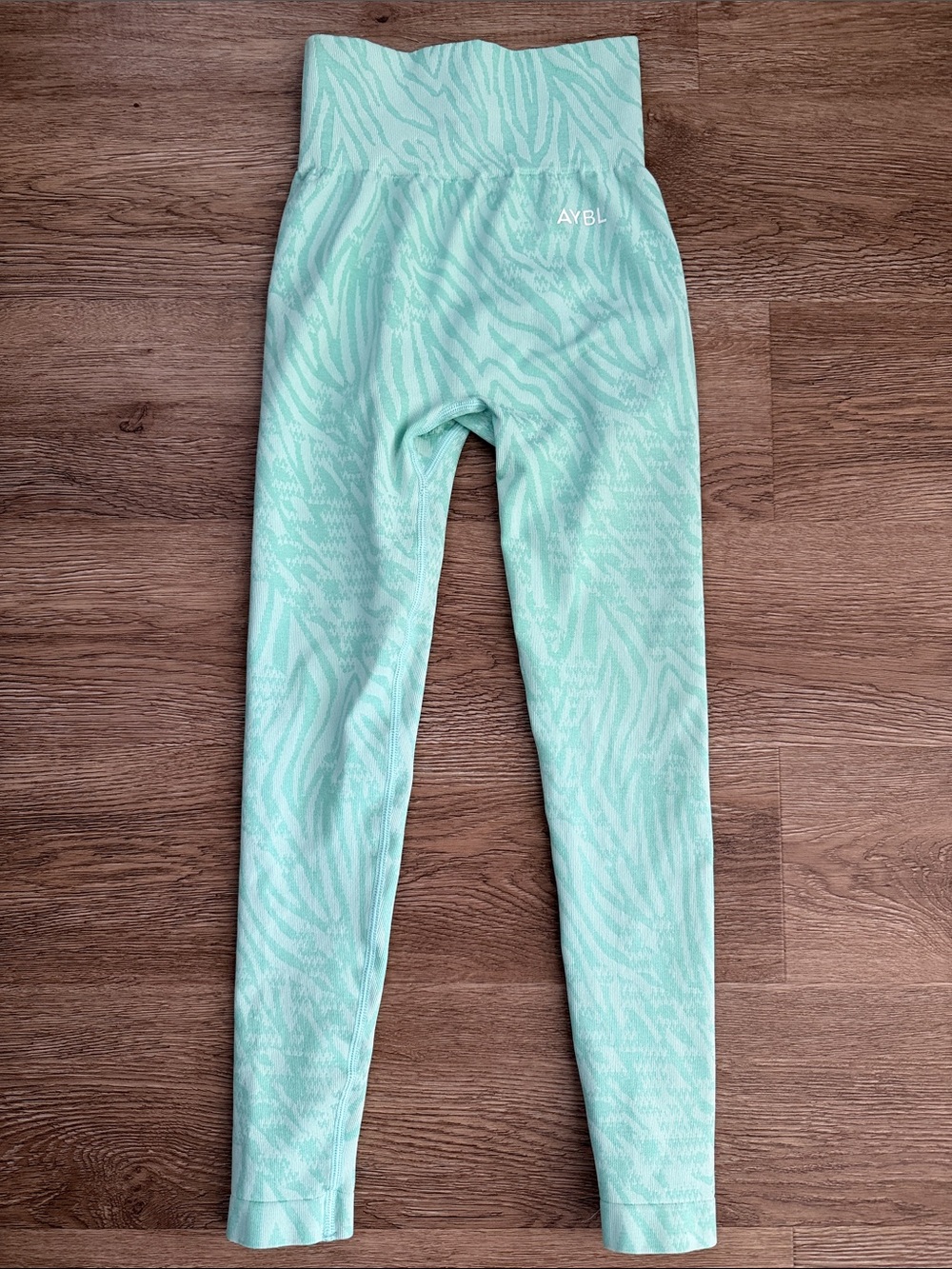 AYBL Mint Zebra High-Waist Seamless Leggings